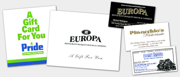 Premium business card printing by Class A Graphics